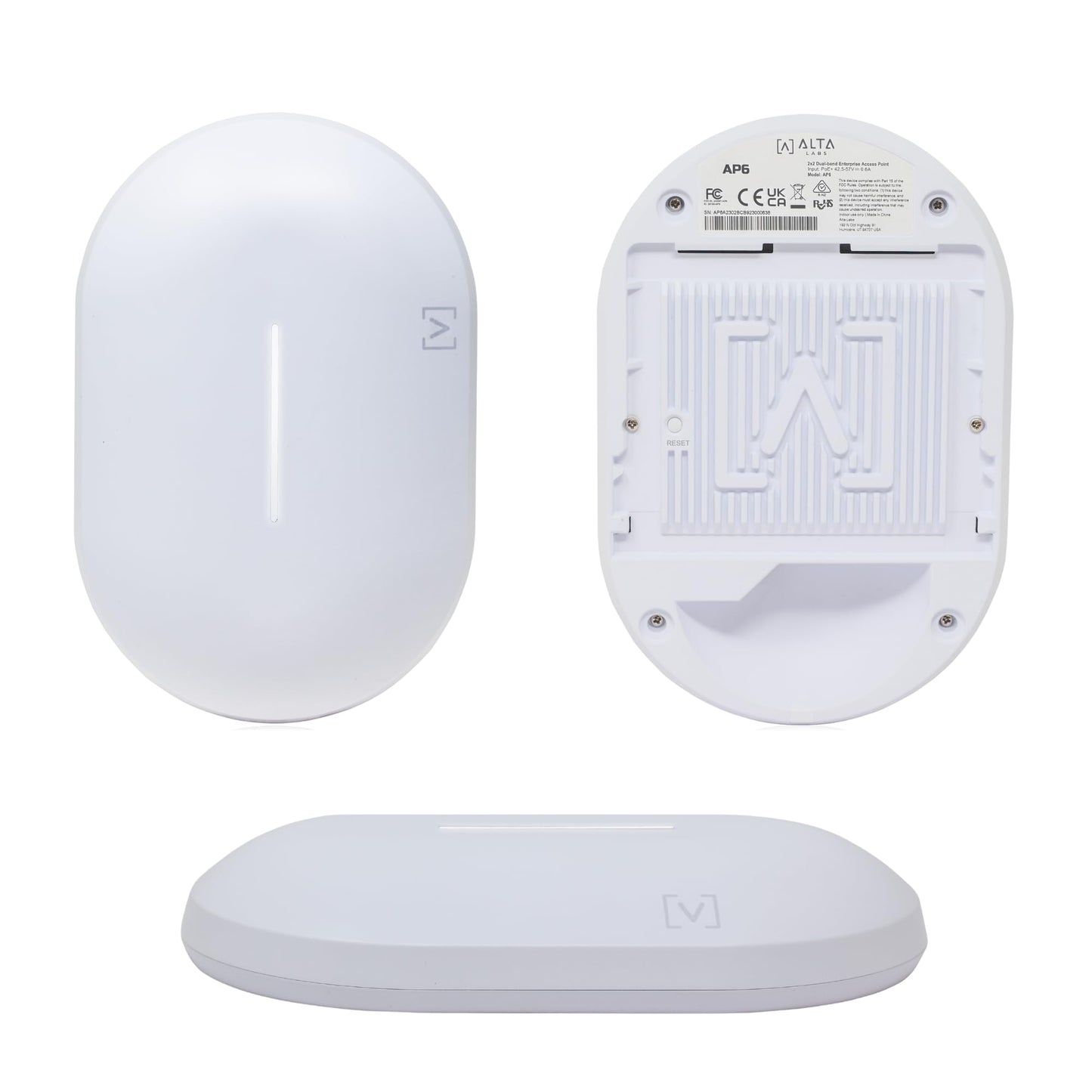 Alta Labs Ap6-Pro Wifi 6 Access Point | High Performance 6.3Gbps Wireless Access Point | Seamless Roaming, Poe+, 4096 Qam | Ip54