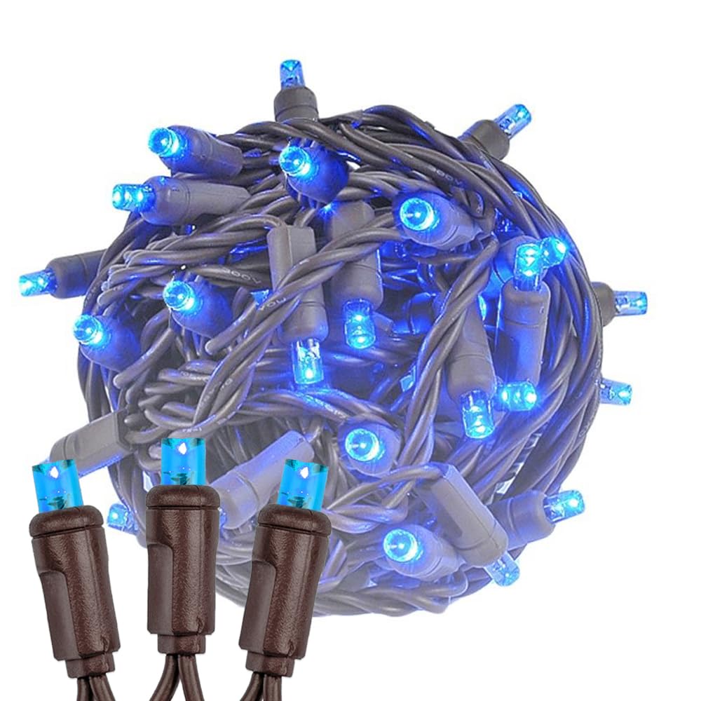 Novelty Lights 50 Led Mini String Lights, 25 Feet, Blue, Copper Wire, Model Mrd-25B-2, Perfect For Outdoor Party Lighting