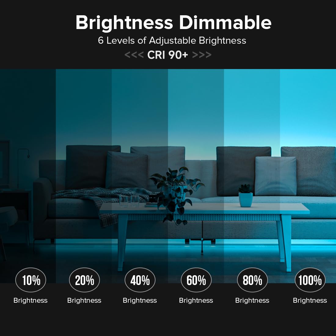 Btf-Lighting Fcob Usb Powered Ice Blue Cob Led Strip Lights 6.56Ft 640Leds 5V 8Mm Width 90+ High Cri Ultra Bright Flexible Light For 3D Printer Tv Backlight Display Cabinet Pc Diy Decor