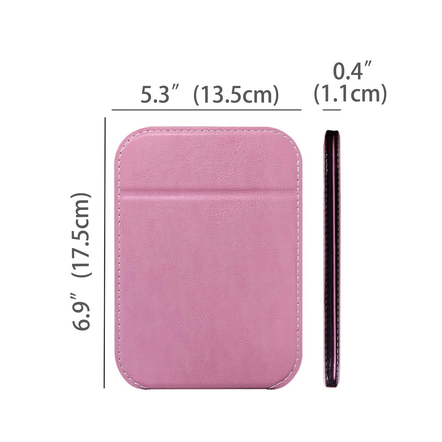 PDOZV Travel Mirror for Desk, 5.3  6.9    Adjustable Rectangle PU Edge Covering Pink Foldable Desk Mirror with Stand for Travel