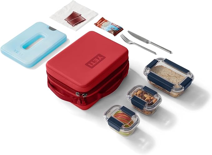 YETI Daytrip 5L Insulated Soft Cooler Lunch Box, Rescue Red