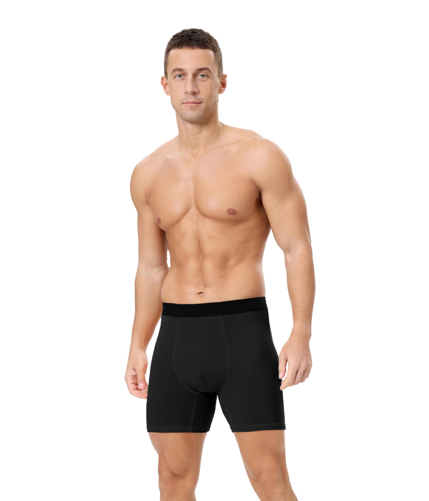BEENIUBEE Incontinence Underwear for Men 150ML Absorbent Washable Reusable Heavy Flow Bladder Cotton Leak Proof Protective Boxer Briefs 5 Pack (Multicolor01, Medium)