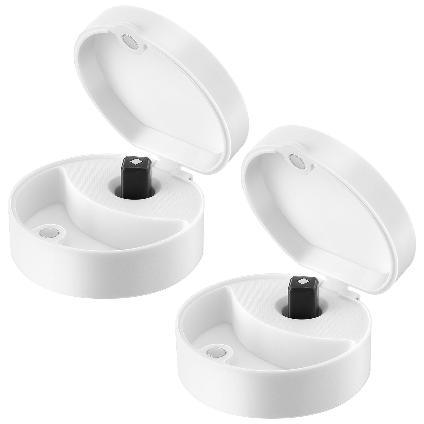 2 Pack Small Travel Case for Magnetic Nose Strips and Magnetic Refill Applicator - Holds Up to 20 Tabs and 1 Band, Compact On The Go Case for Nasal Snoring Solution