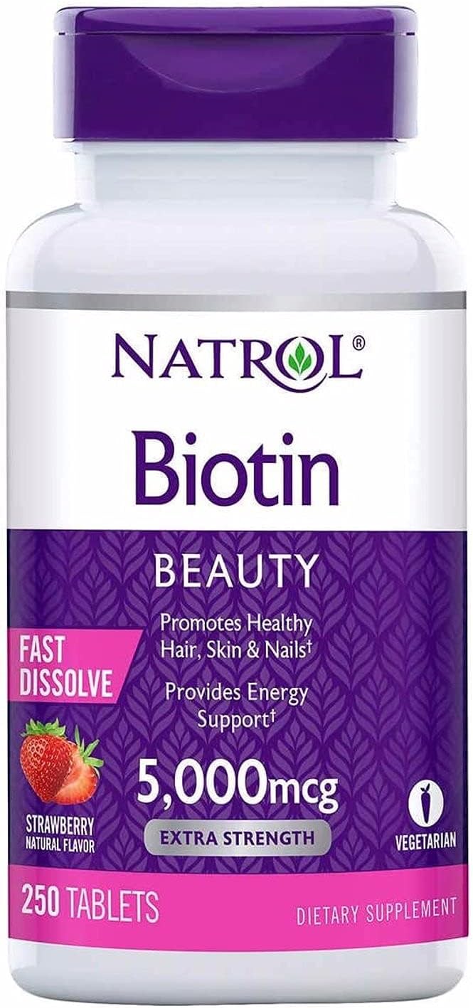 Natrol Biotin Beauty 5,000 mcg, 250 Fast Dissolve Tablets