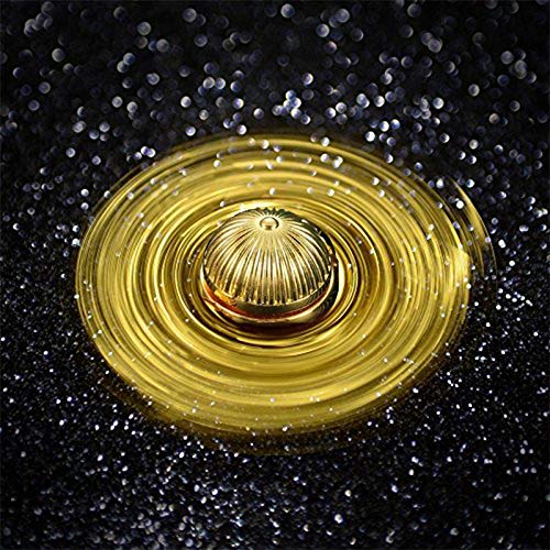Umnodobn Gold Fidget Spinner Magic Orb Anxiety Toys Stress Relief Reducer Spin Fidgets Hand Bearing Tri Spinner Finger Spi...