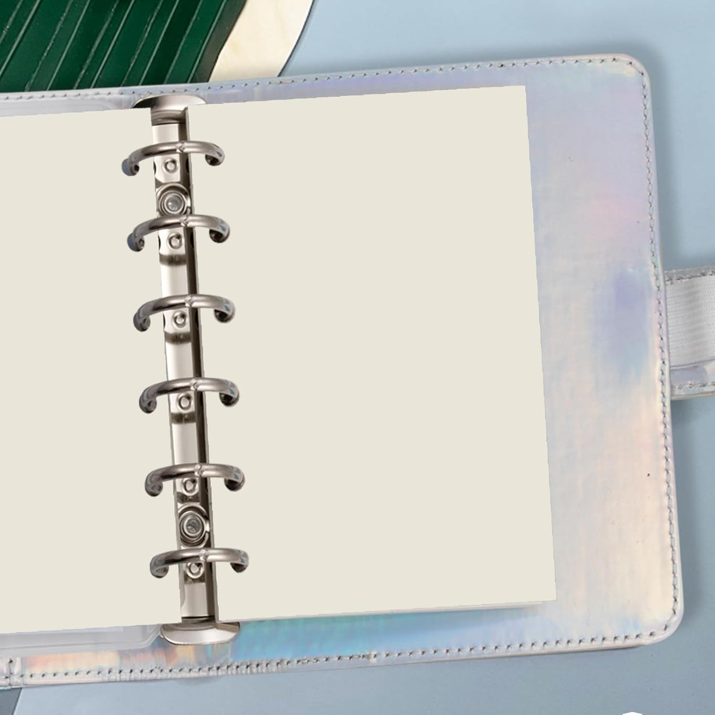 A7 Planner Inserts, Binder Refills for 6 Ring Spiral Notebook, Mini Blank Paper,6 Holes,for Portable planner, 45sheets/90 pages, 4.84 x 3.23'', Harphia