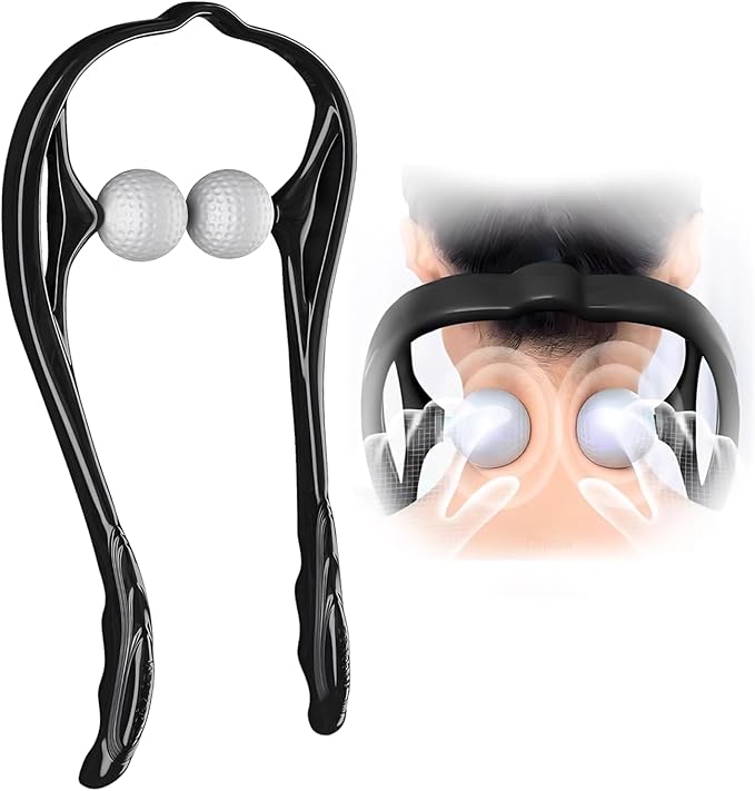 Dipua Neck Massager for Pain Relief Deep Tissue Self Trigger Point Shiatsu Shoulder & Back Massager for Neck, Shoulders, L...