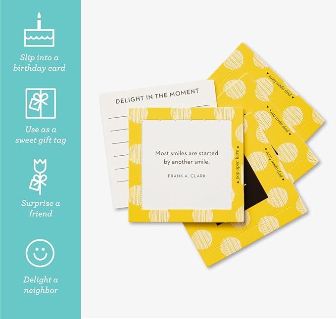 Compendium ThoughtFulls Pop-Open Cards — 3-Pack of You're Awesome, Smile, Be Happy — 90 Pop-Open Cards, Each with a Different Message Inside