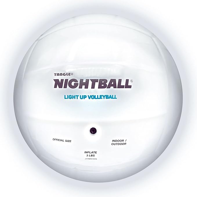 Nightball LED Volleyball - Glow in The Dark Outdoor Volleyball for Teens - Teen Gift