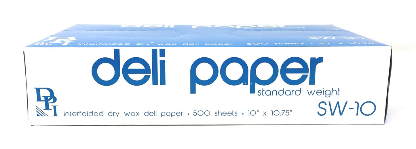 Durable Packaging 10" x 10 3/4" Interfolded Deli Wrap Wax Paper