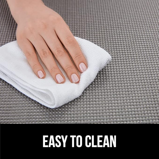 GORILLA GRIP powerGRIP Drawer Shelf and Cabinet Liner, Thick Strong Hold, Non-Adhesive Liners Protect Kitchen Cabinets and Cupboard, Bathroom Drawers, Easy Install, Breathable Mat, 12" x20' Snow White