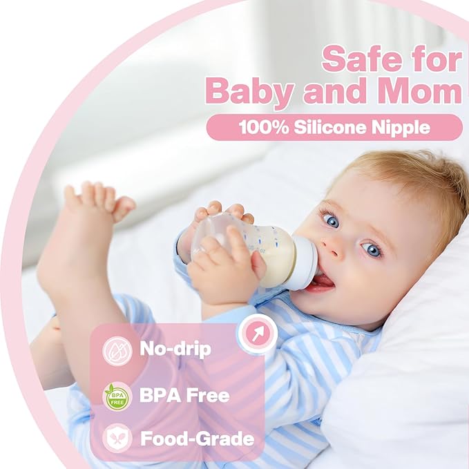 Sippy Nipple Compatible with Dr. Brown's Wide-Neck Baby Bottles & Sippy Spout Bottles