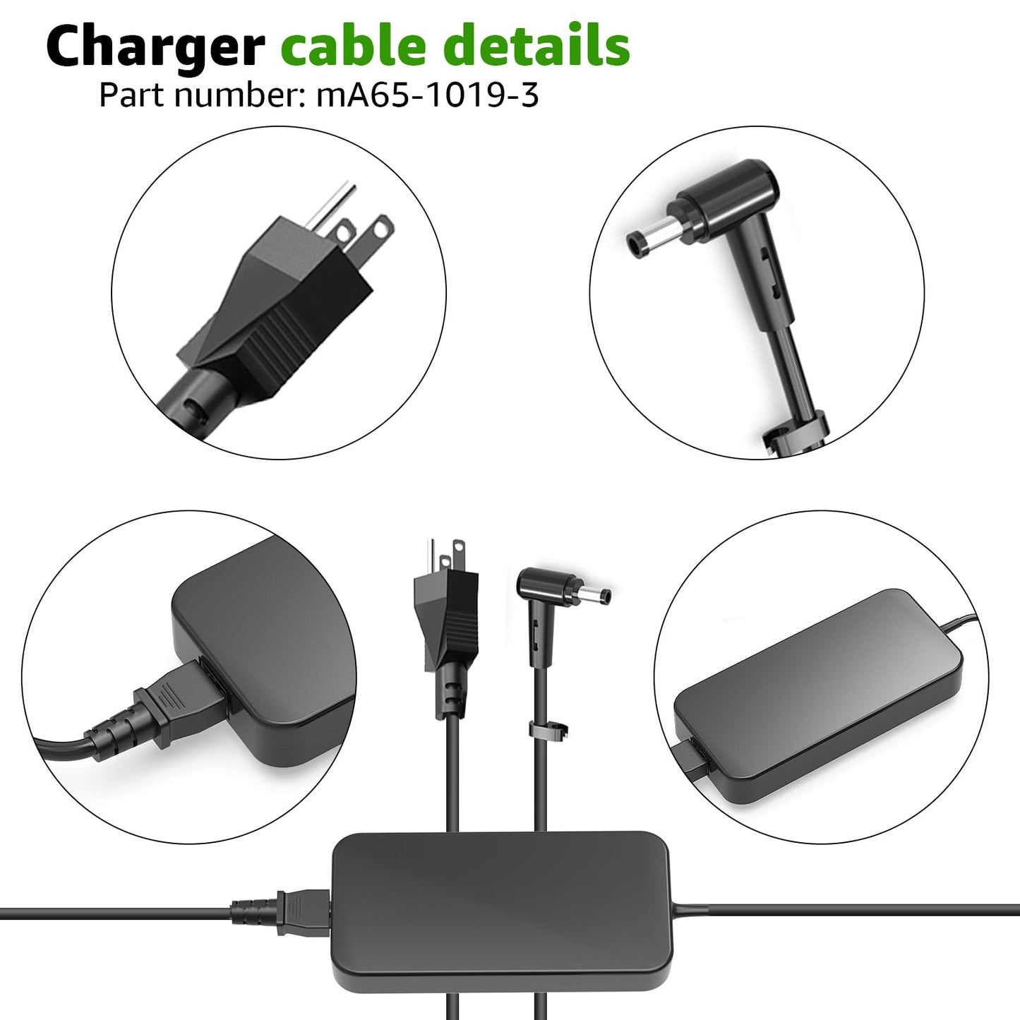 Norward Charger for Inogen One G1 G2 G3 G4 G5, 12V Car Charger & 19V AC Charger Compatible with Inogen one g5 Accessories for ADP-120RH BA-301 BA-302 BA-303 Oxygen Concentrator