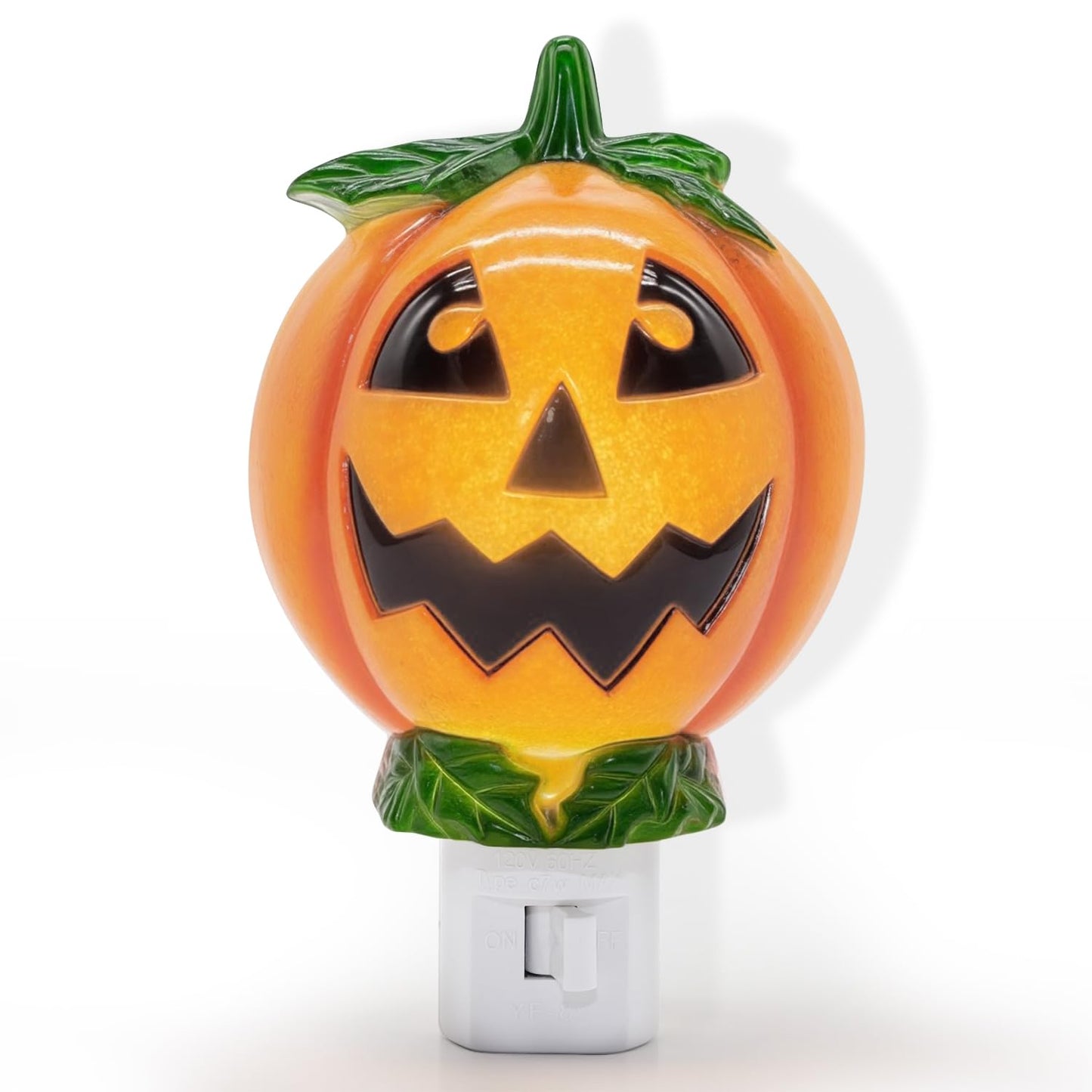 Lasumora Halloween Night Light  Led Pumpkin Jack O Lantern Night Light Plug In  Halloween Decorations Indoor For Party Kids Gift With Swivel Plug Halloween Decor