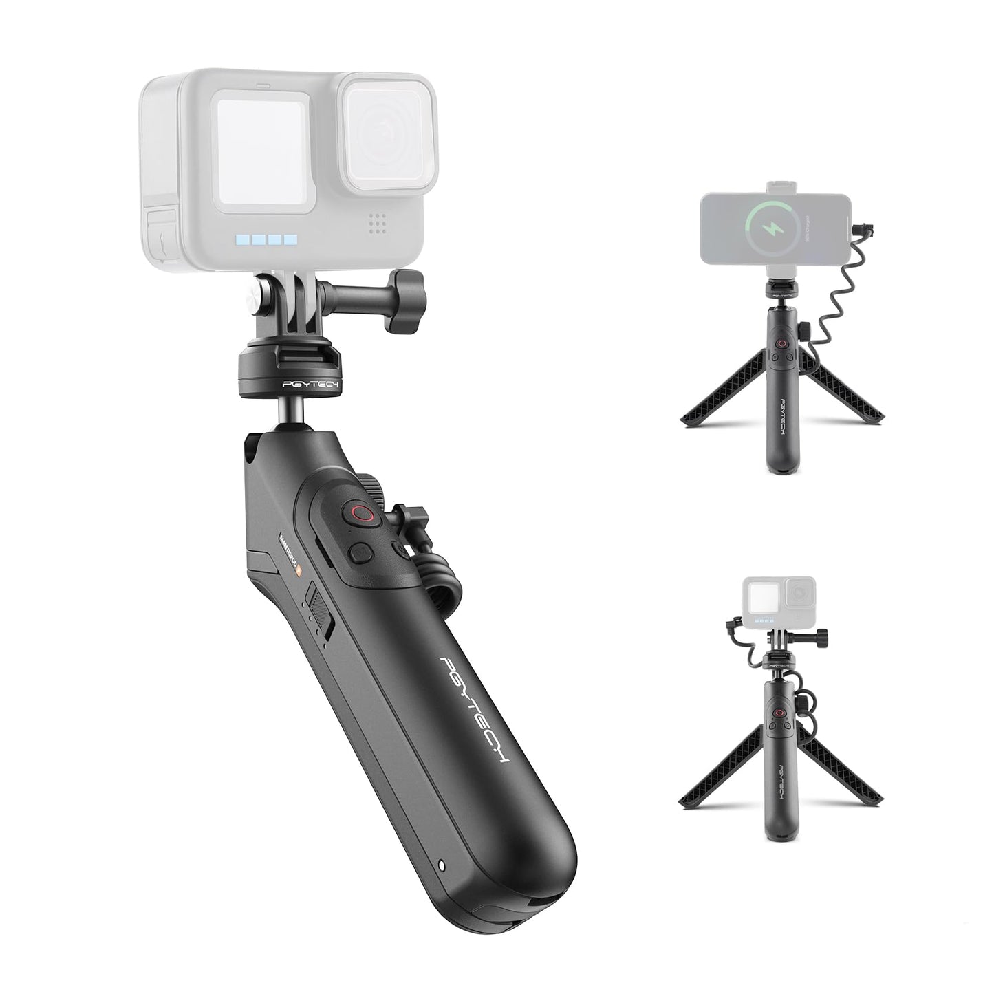 Pgytech Caplock Mantispod Power For Gopro, Charging Handle Grip Mount With Remote Control, 5000Mah Battery Power Selfie Stick, V