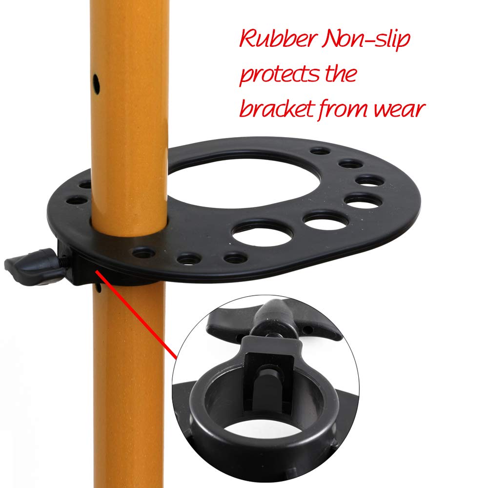 AliLeader Wig Tray for Tripod Caddy & Wig Stand - Adjustable Multifunctional Tray for Hairdressing (Black)