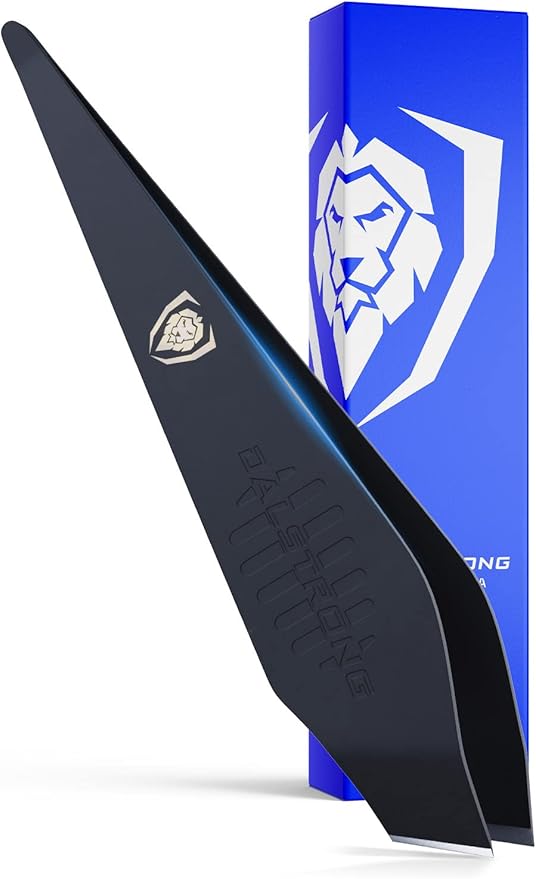 Dalstrong Professional Fish Bone Tweezers - 6 inch - Premium 304 Stainless Steel - Black Titanium Coating - Ambidextrous Design - Angled, Beveled Tip for Precision Work - Fish Pliers Remover Tool