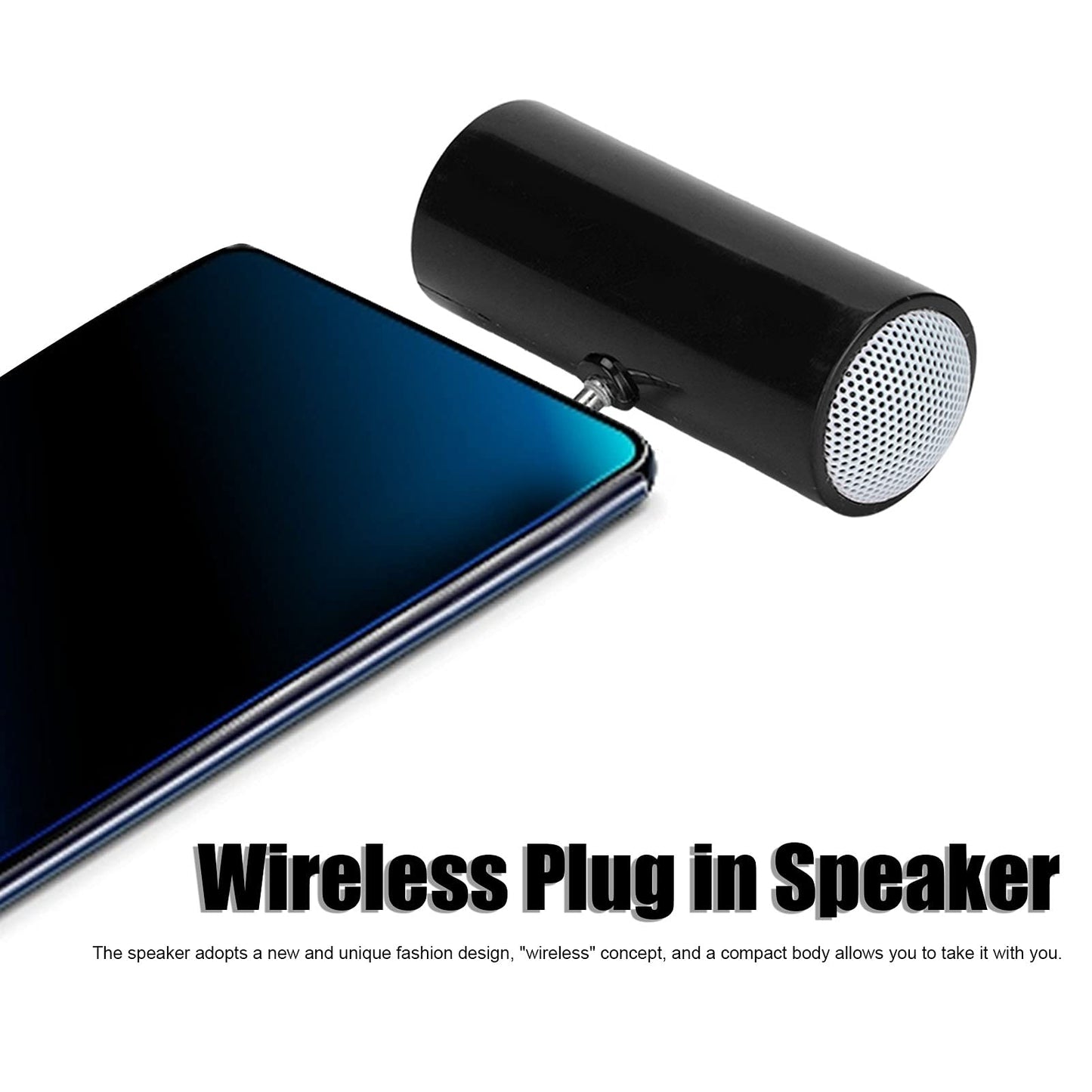 Syh&Aqye Portable Mini Stereo Speaker, Wireless Plug In To Music, Watch Movies, Play Games, For Smart Phones, Tablets, Laptops,