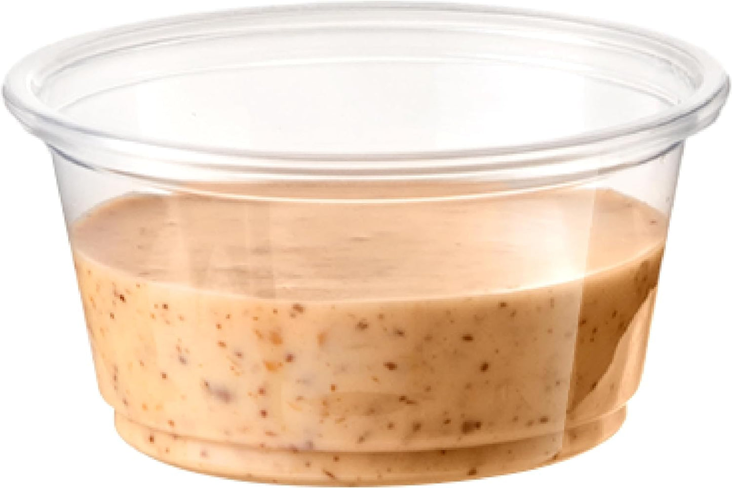 Fit Meal Prep 250 Pack 2 oz BPA Free Condiment Cups No Lids, Disposable Jello Shots Containers, Small Dipping Sauce Cups, Plastic Ramekins in Bulk, Stackable Souffle Cups for Sample, Portioning