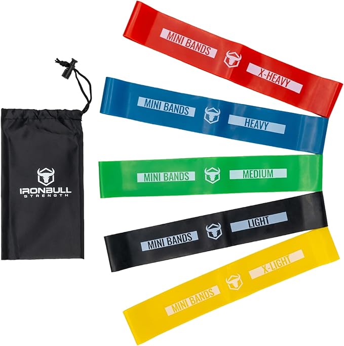 Resistance Bands for Working Out (Set of 5) – Elastic Bands for Exercise & Physical Therapy – Loop Resistance Bands for Gl...