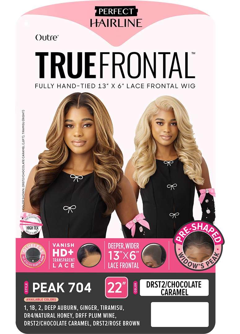 Outre Lace Front Wig - Perfect Hair Line 13X6 - True Frontal - Peak 704 (DEEP AUBURN)
