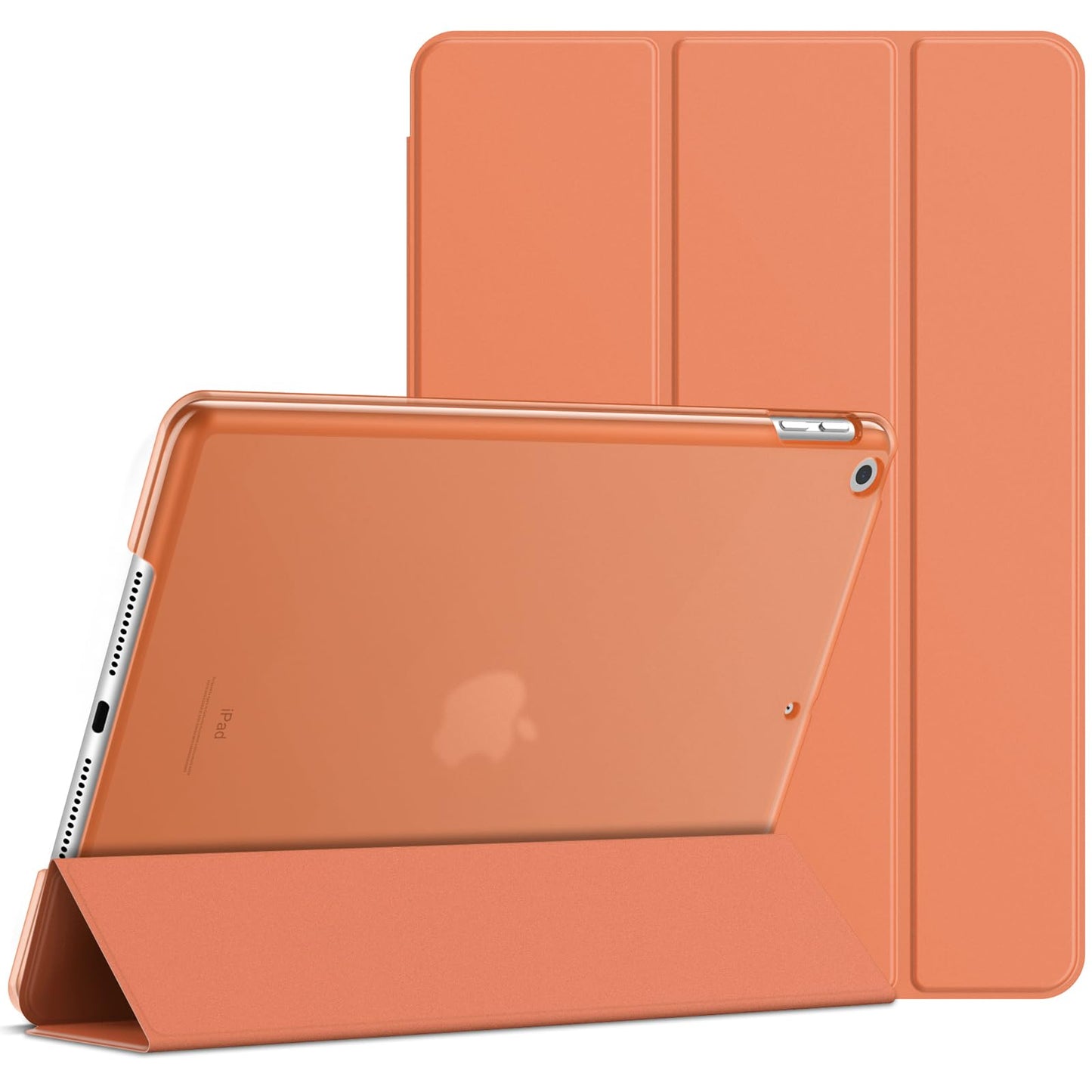 Jetech Case For Ipad 10.2-Inch (2021/2020/2019 Model, 9/8/7 Generation), Auto Wake/Sleep Cover (Papaya)