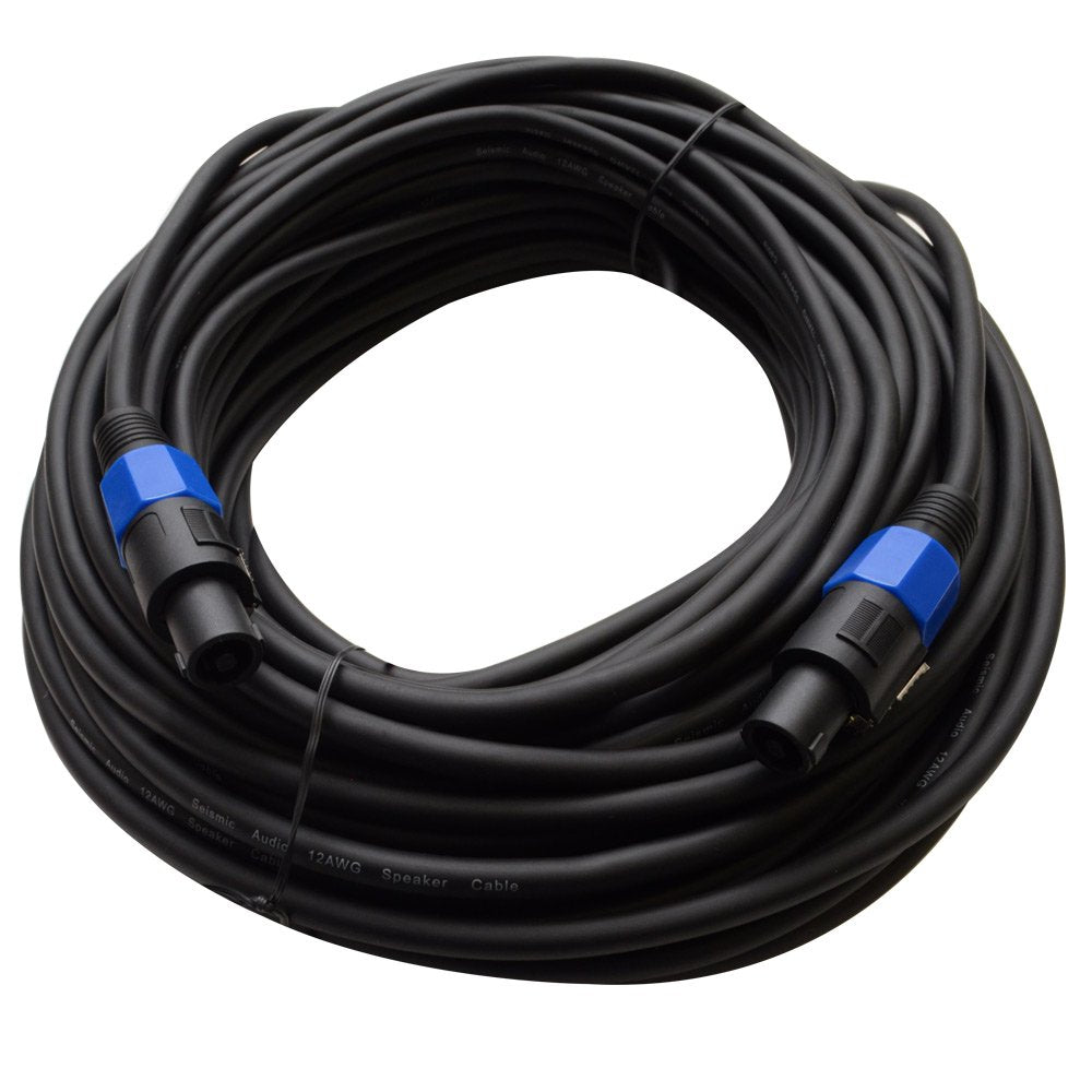 Seismic Audio Tw12S5-2Pack 5-Feet Pair Of Speakon To Speakon Speaker Cable