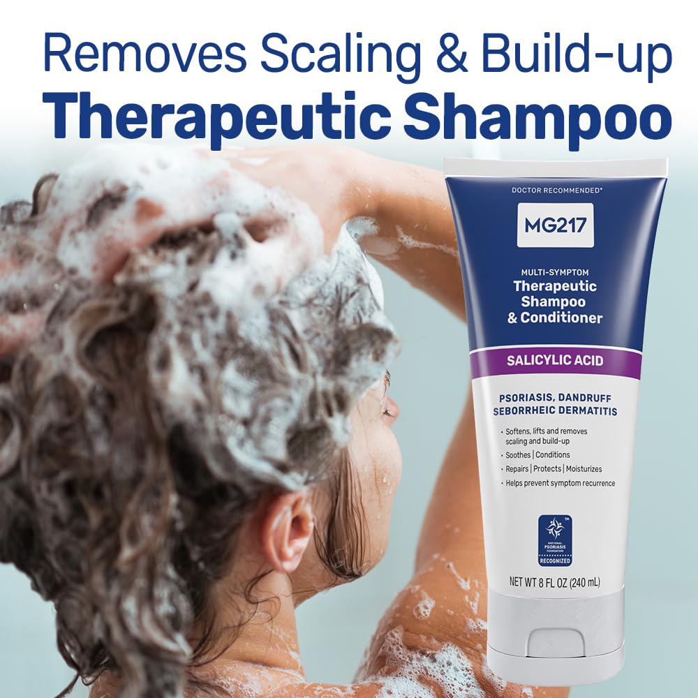 MG217 Psoriasis Scalp Solutions, Shampoo + Conditioner, 8 Ounce (5603)