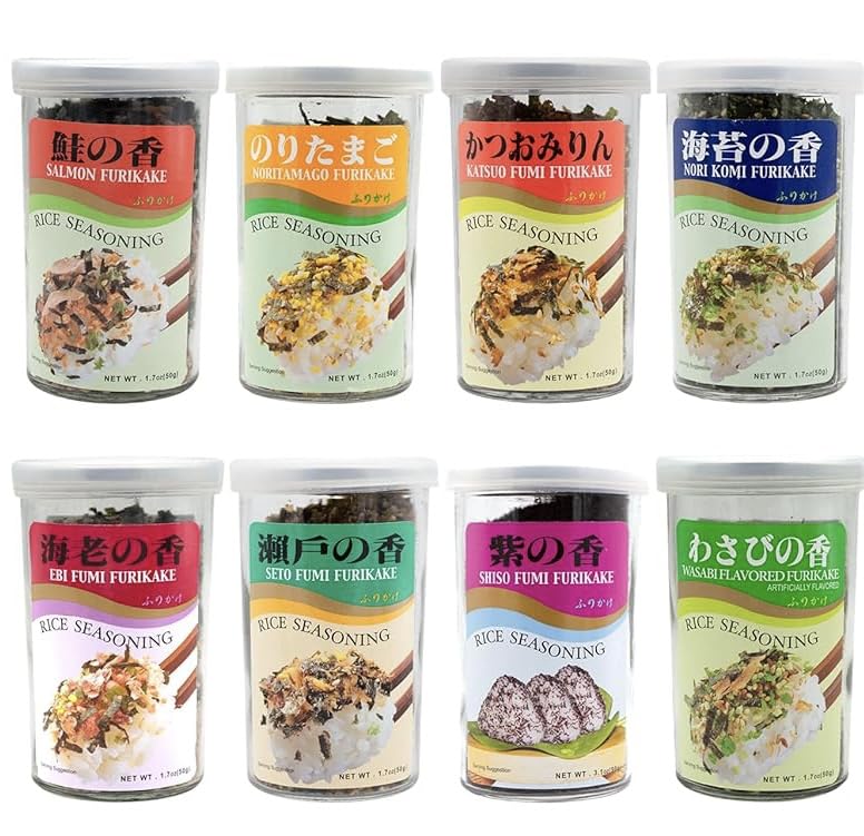Furikake Rice Seasoning 8 Variety Pack in Sprout Talk s Box