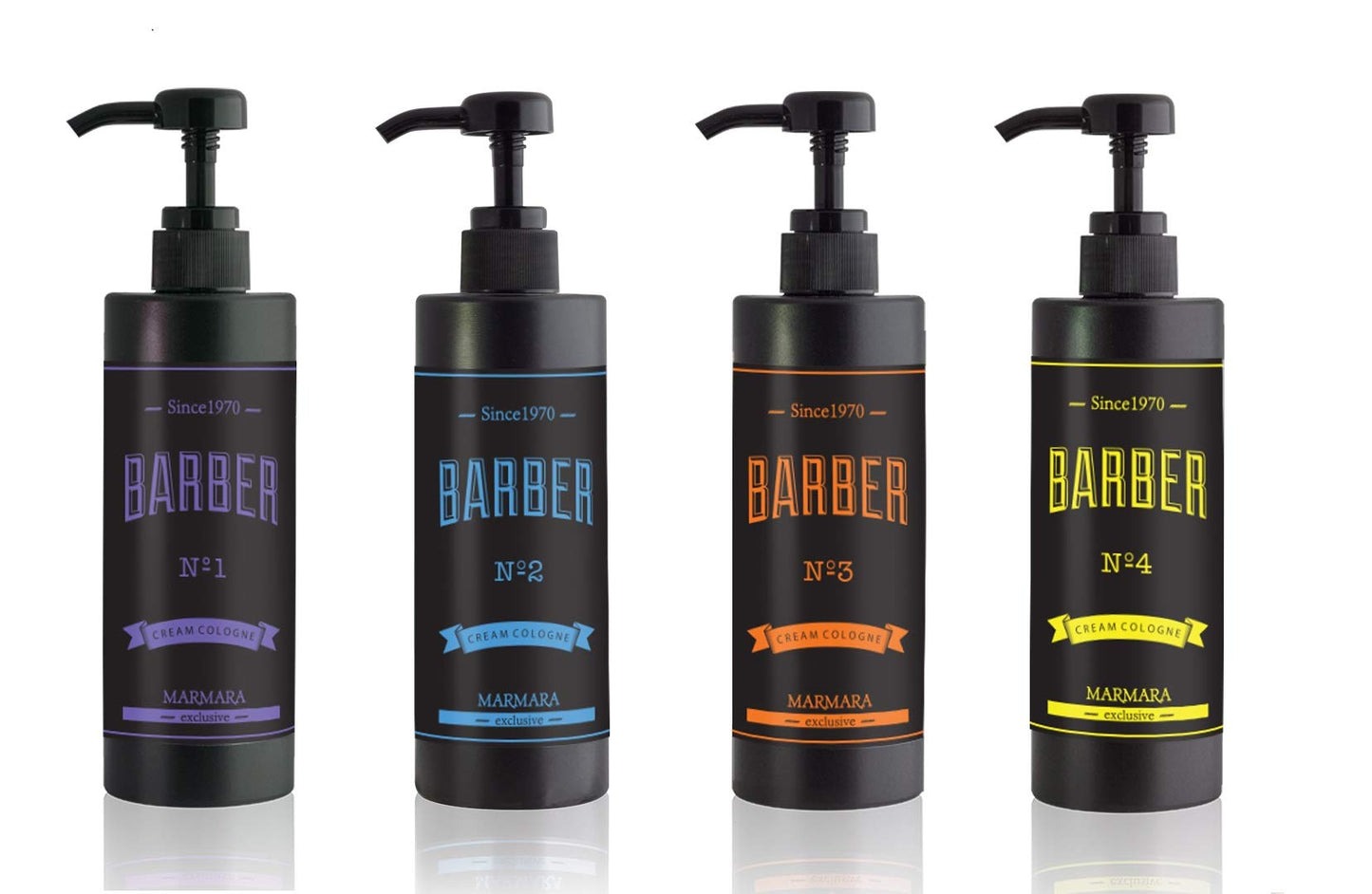 Marmara Barber Cologne - Best Choice of Modern Barbers and Traditional Shaving Fans Glass Bottle (500 ml, No4)