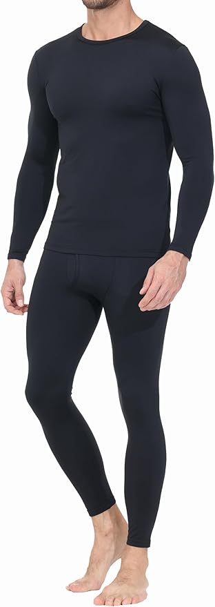 Thermal Underwear for Men Long Johns Base Layer Regular/Tall Top and Bottom Set Pajamas Cold Weather Winter Clothes