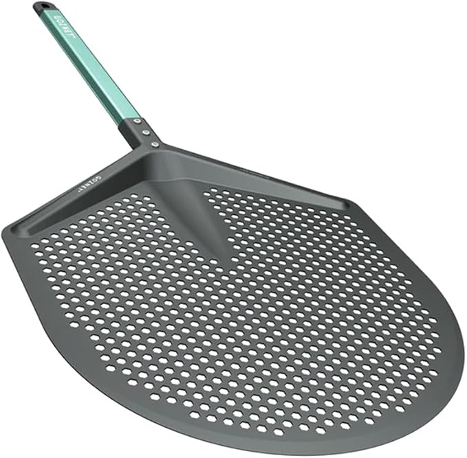 Gozney Pro Placement Peel for 14" Pizzas, Compatible W/All Gozney Ovens except Tread or Roccbox pizza ovens, 100% Aluminum Design, Fully Perforated Blade & Replaceable Handle