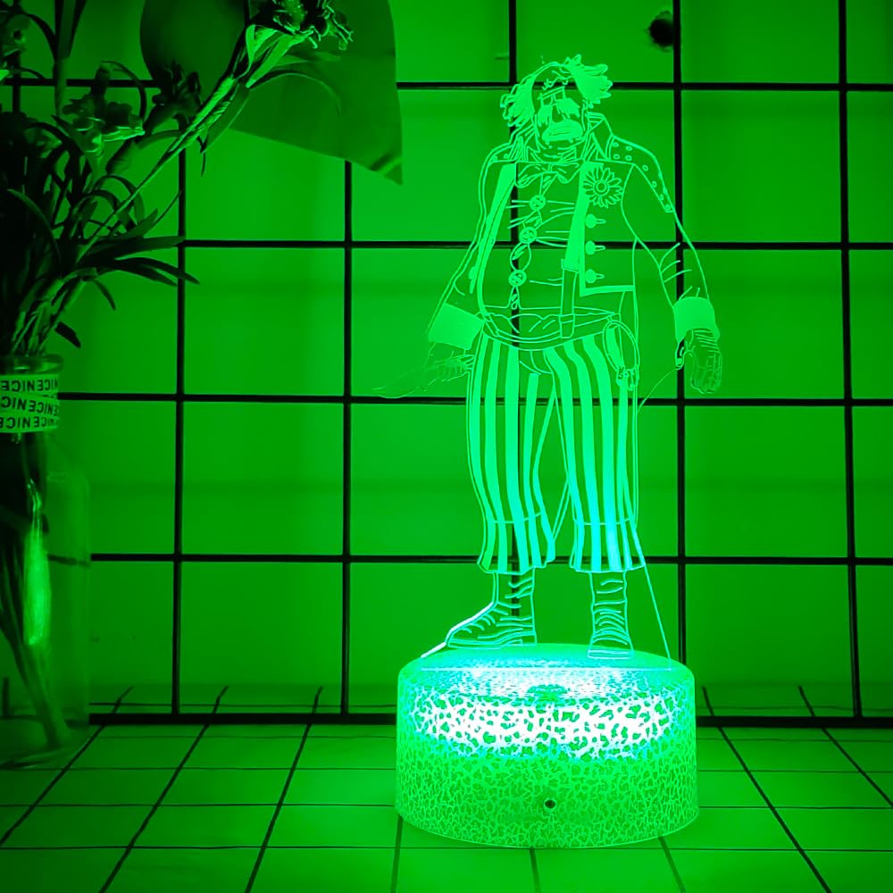 Mzcyfuy 3D Night Light USB Desk Lamp, 16 Color Changing, Clown Design, Multicolor, Model ZRKJ01