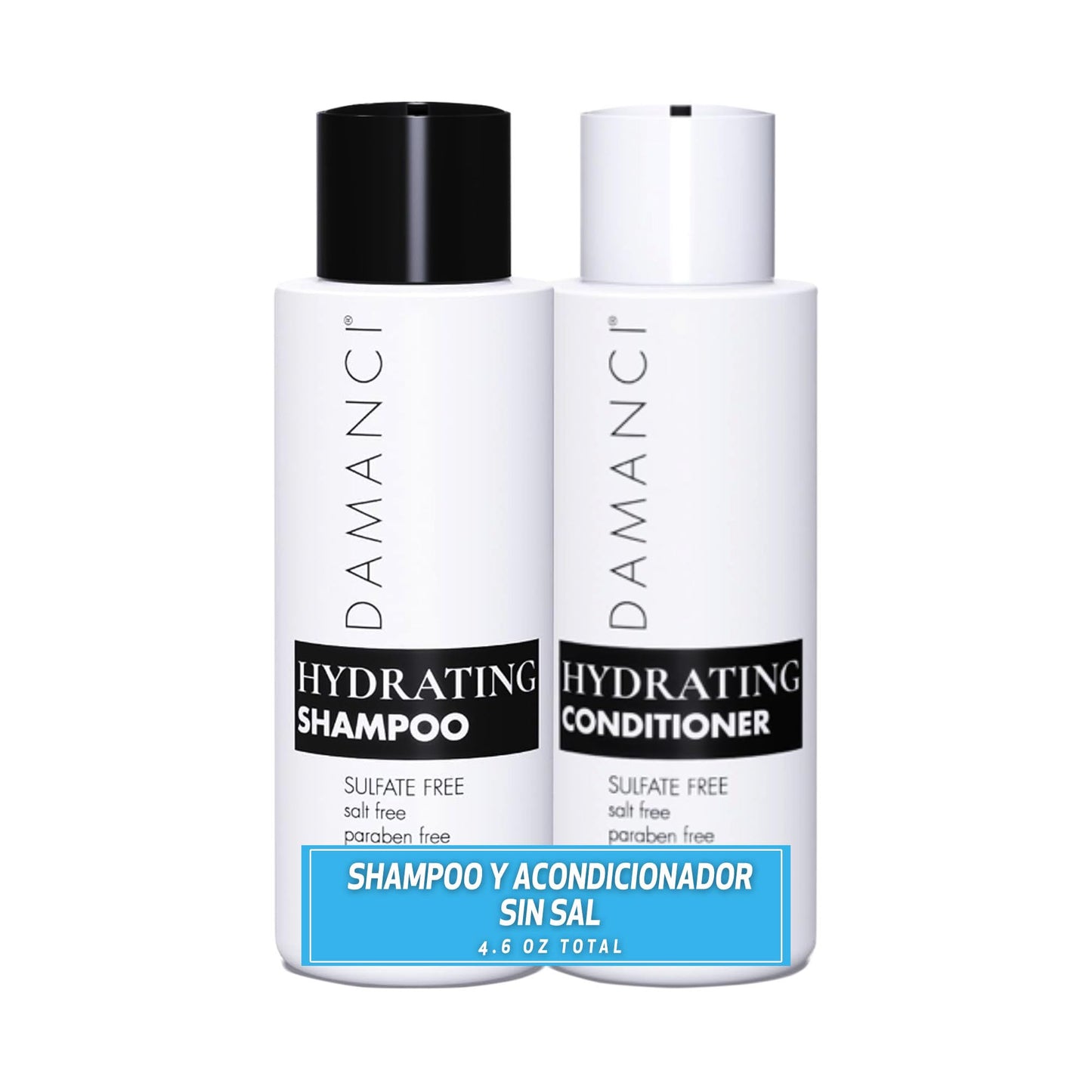 Damanci Hydrating Shampoo and Conditioner Duo, Sulfate Free Shampoo and Conditioner for Dry Hair, with Keratin and Collagen, Par