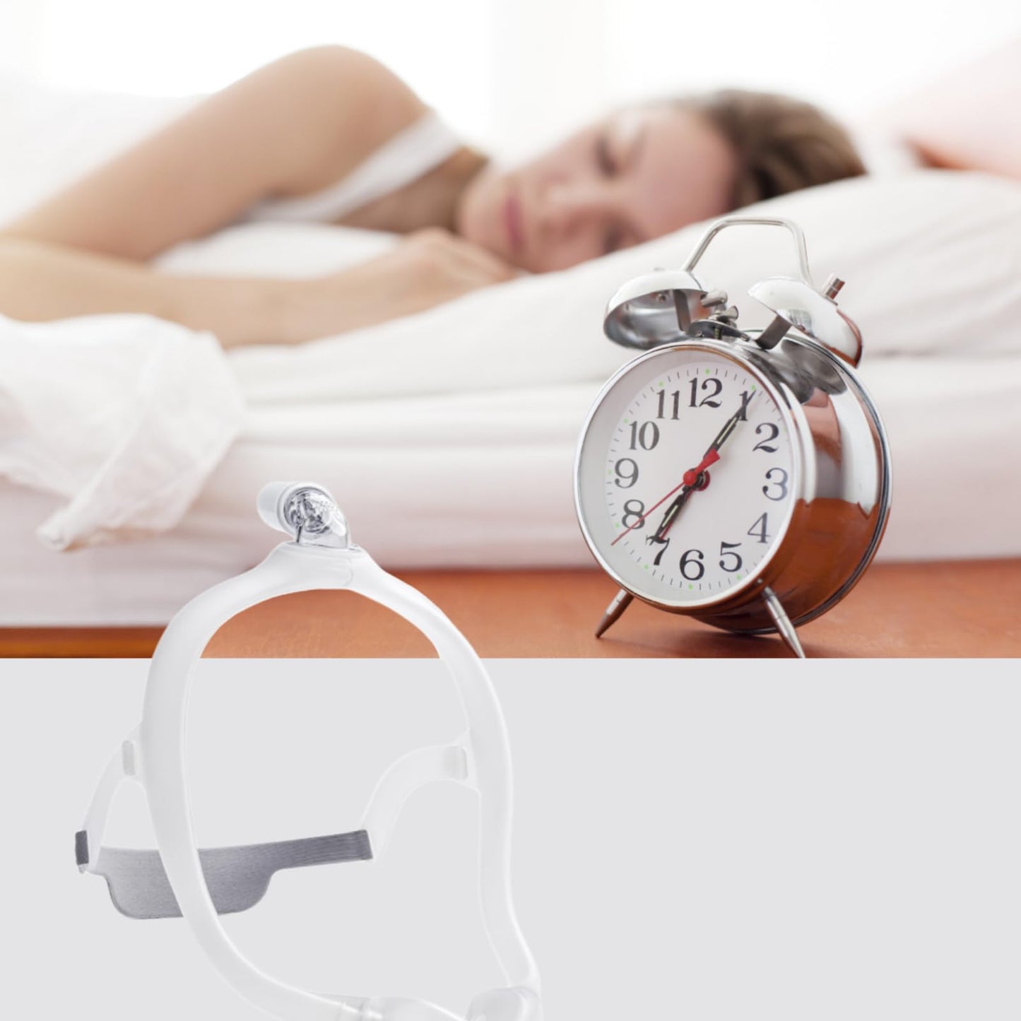 Gbbazu Nasal Frame Assembly for DreamWear, Upgrade Nasal Mask Frame with Headgear, Silicone Soft Perfect Sealing Nose Masks with Headgear, Frame, Tube, 3 Size Nasal Pillow and Absorbent Cloth