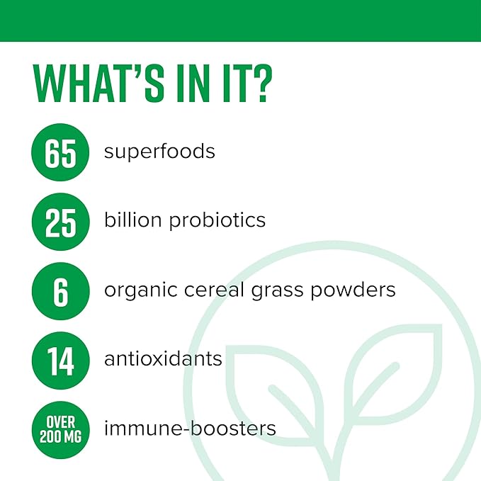 Vibrant Health, Green Vibrance, Vegan Superfood Powder, 15 Servings