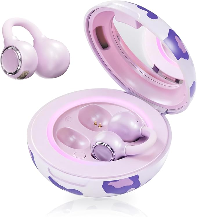 SoundAI FairyClip A2 Open-Ear Earbuds, Clip On AI Translation Headphones, Wireless Adaptive Comfort Bluetooth 5.4 Waterpro...