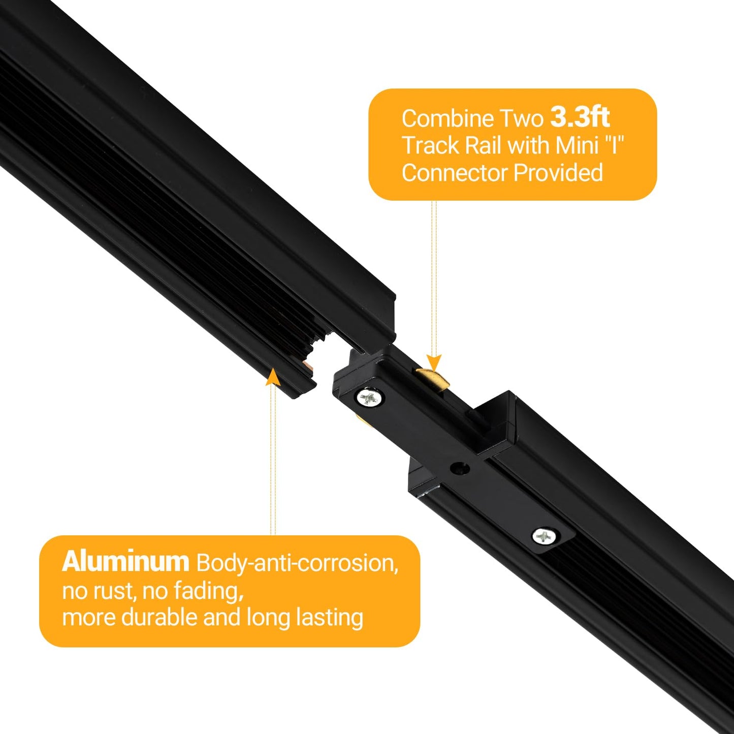 Vanoopee 12-Light Led Track Lighting Kit With 13Ft H Type Track Lighting Rail  Dimmable Led Track Light Heads Modern Kitchen Track Lighting Fixtures Ceiling Spot Light 3000K 24 Cri90+ 10W 800Lm Black