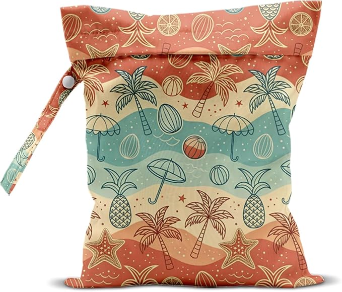 Wet Bag for Swimsuit, Beach Travel Essentials Wet Dry Bag, for Sunscreen Toiletry Dirty Clothes Yoga Gym Diaper, Friends Summer Beach Vacation Gifts. Beach vacation