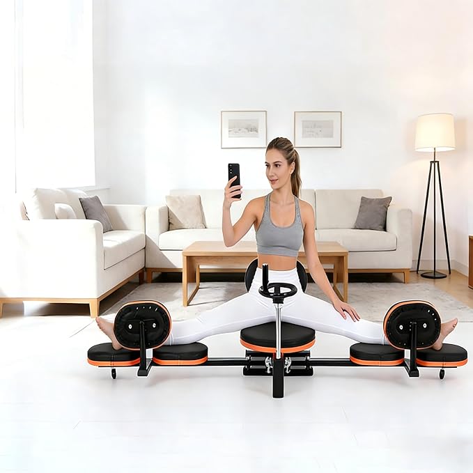 FAHKNS Leg Stretcher,Stretcher Split Machine for Flexibility, 220lb Heavy Duty Steel Frame Stretching Equipment,Leg Stretc...