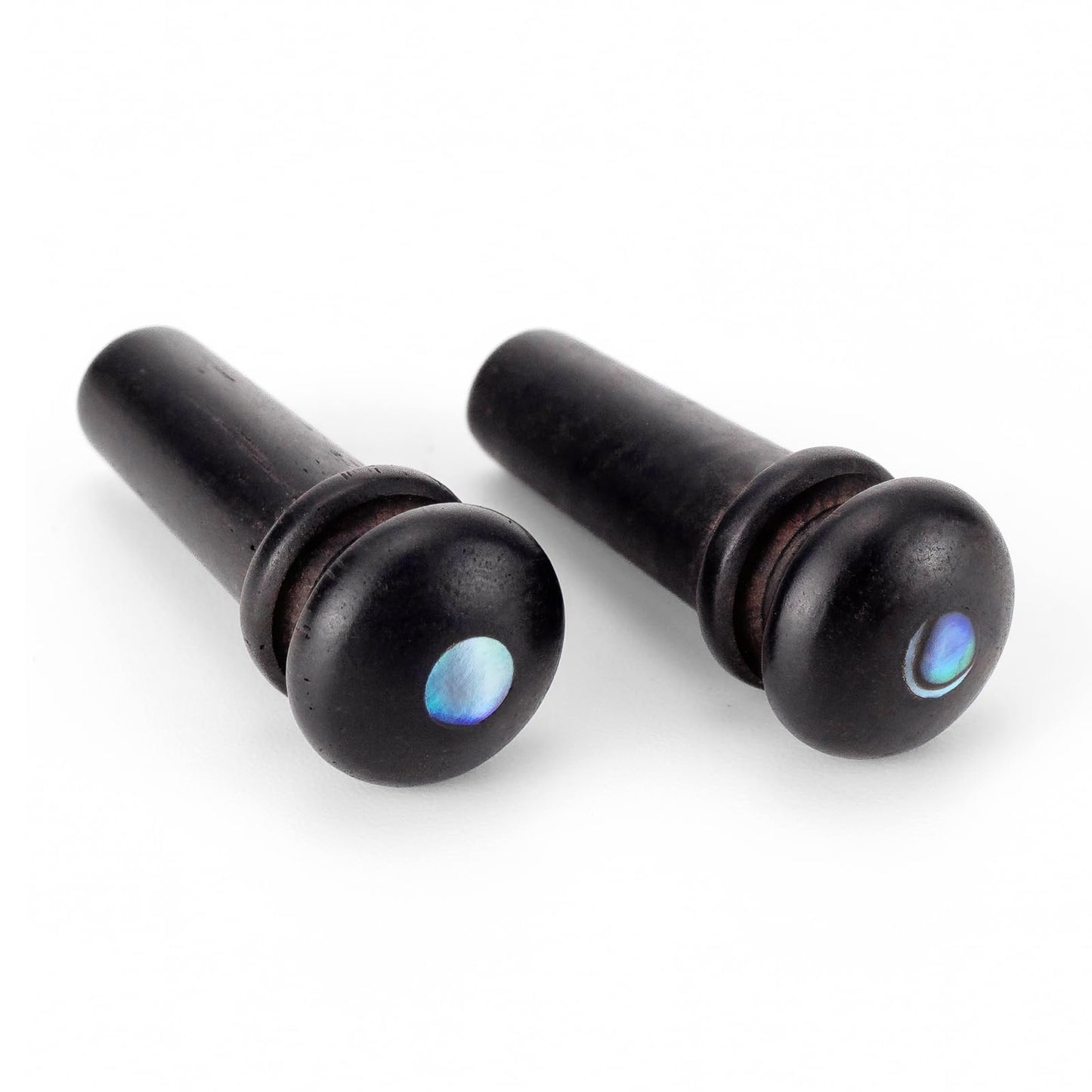 2PCS Ebony End Pins Black, Endpins for Acoustic Guitar Bridge Pins Pegs Guitar Parts Replacement -Like New