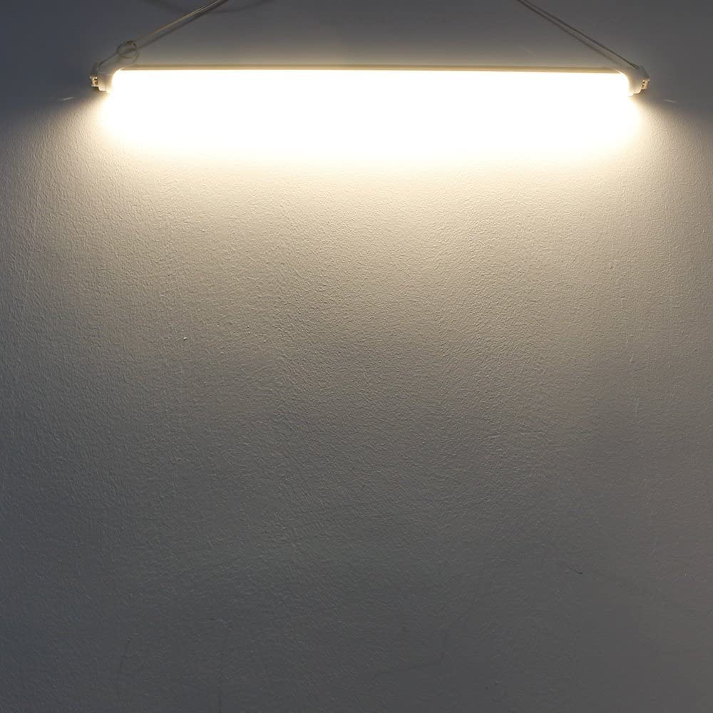 Lightingwill Led T8 Light Tube 4Ft  Warm White 3000K-3500K  Dual-End Powered Ballast Bypass  2000Lumen 18W (40W Equivalent Fluorescent Replacement)  Frosted Cover  Ac85-265V Lighting Fixture  1Pack