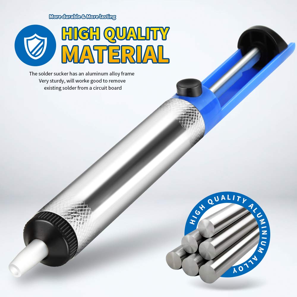 Teenitor Solder Sucker Desoldering Vacuum Pump Solder Removal Tool 3pcs/Pack Desoldering Pump Soldering Sucker Tool
