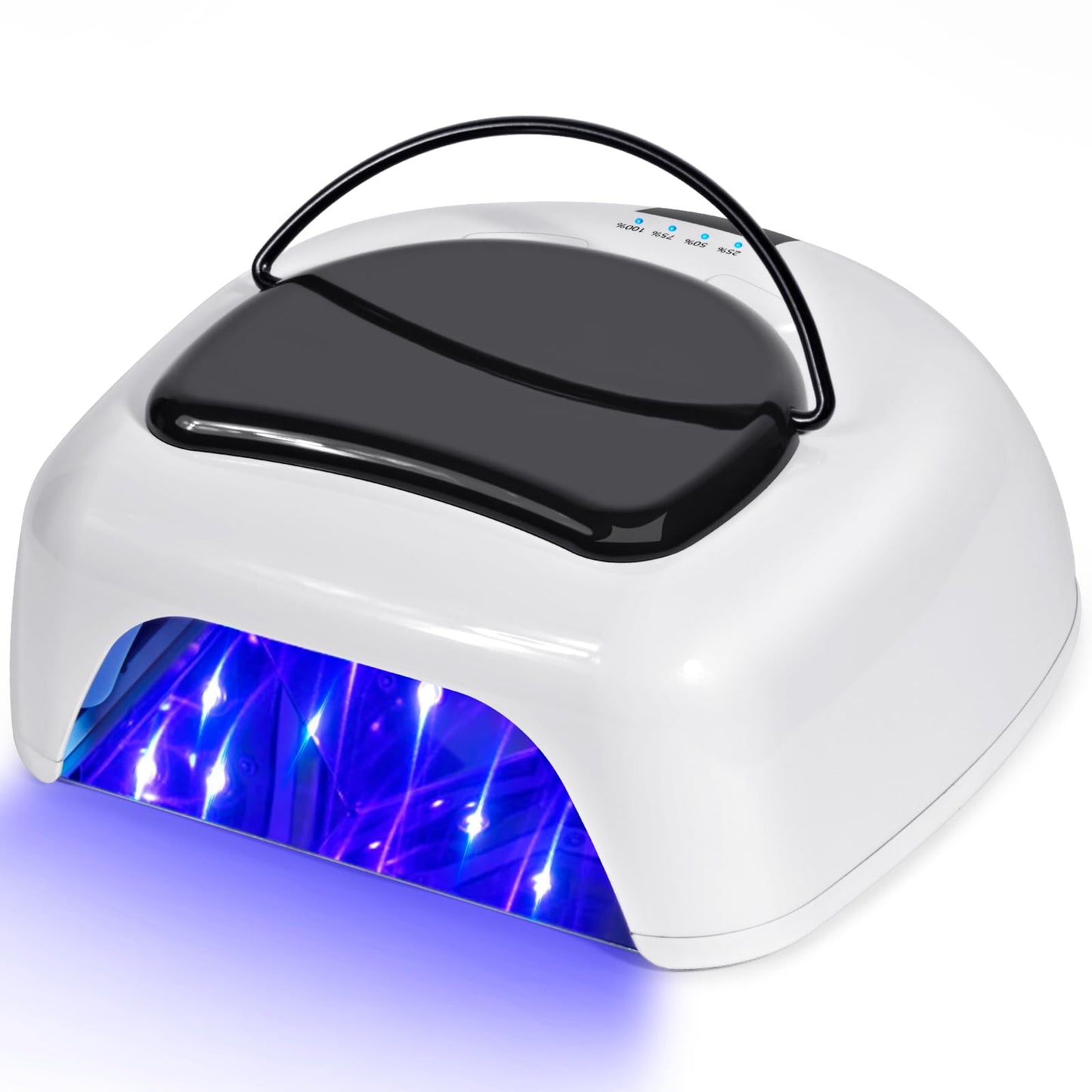 Ludysic Professional Rechargeable 96W UV LED Nail Lamp,Cordless Nail Dryer with 4 Timer Settings,Portable Design & Auto Sensor,F