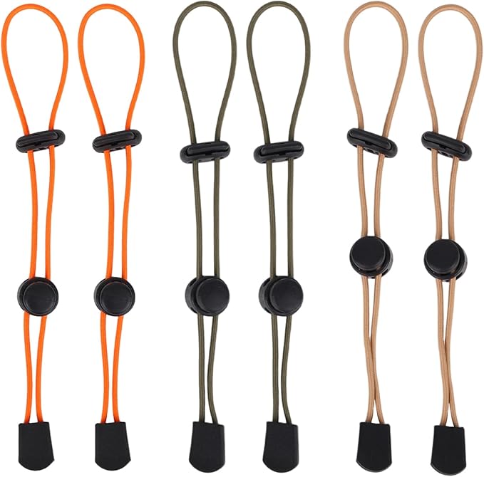 6 Pcs Hiking Pole Holders, Three Colors Portable Trekking Climbing Stick Backpack Elastic Straps for Trekking Poles Walkin...