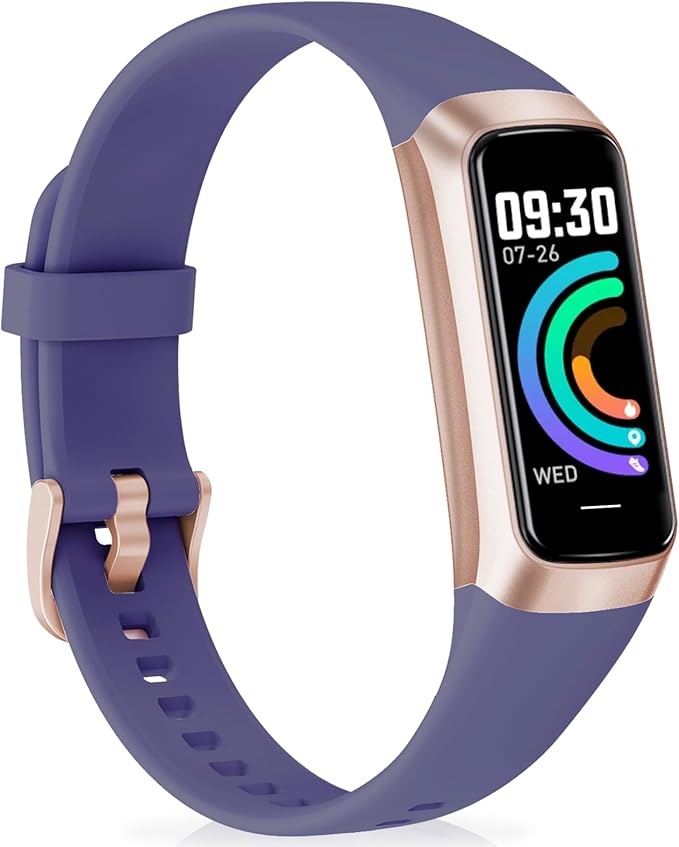 Fitness Tracker with 24/7Heart Rate, Blood Pressure, Sleep Tracking, Calorie, Activity Tracker with 1.1" AMOLED Color Scre...