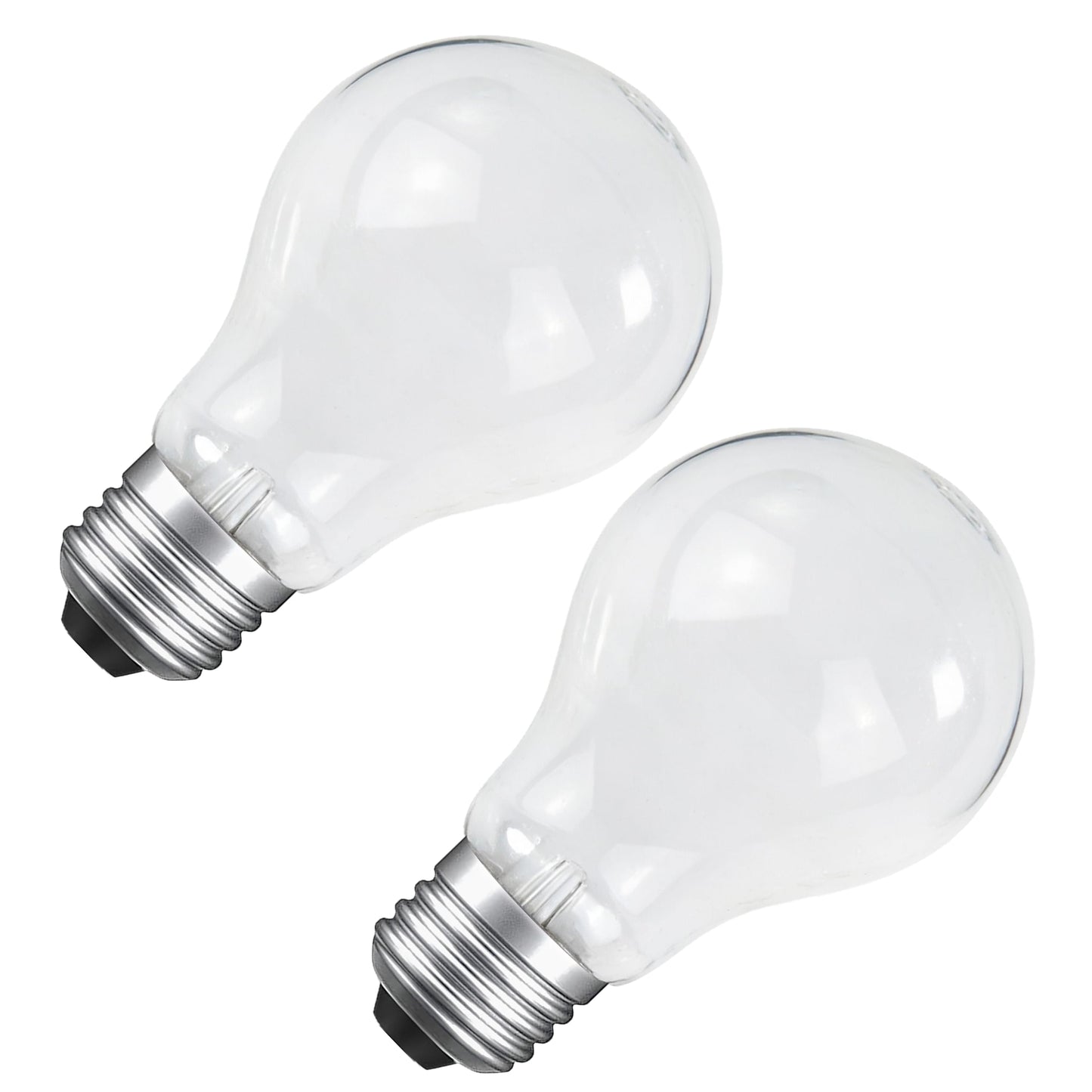 Hoimuv 100 Watt Incandescent Light Bulbs,Frosted Light Bulb, Garage Door Opener Incandescent Bulbs 100 Watt, Shatter Resistant Rough Service Light Bulb, Dimmable 100W A19 Shape