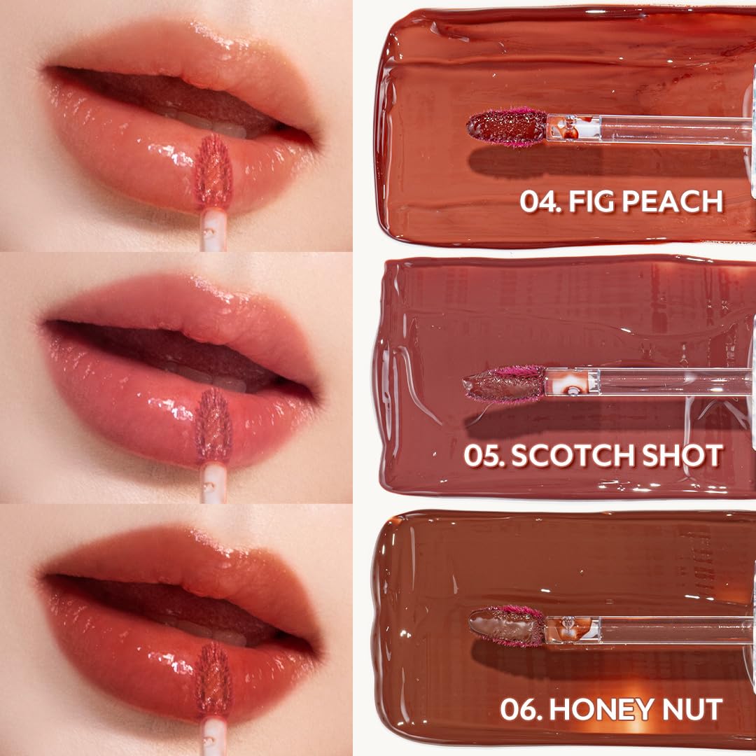 TIRTIR Waterism Tinted Lip Gloss #02 Merry Coral, 0.14 Fl Oz - Kiss Ready Lipgloss, 12H Long Lasting Non Sticky Natural Tinted G