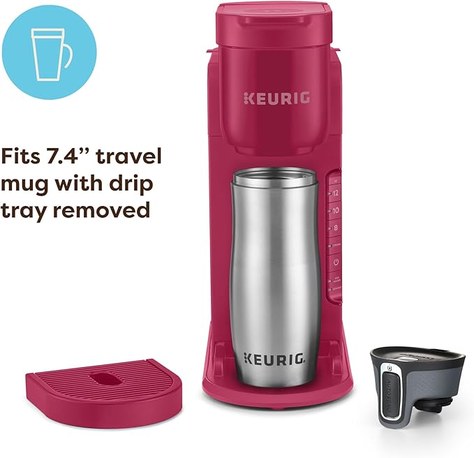 Keurig K-Express Single Serve Coffee Maker – Strong Brew Option, 42oz Reservoir, Sleek Design for Holiday Hosting & Gifting, Holiday Berry