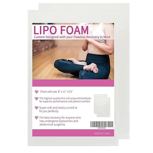 KAIHENG 2 Pack Lipo Foam Pads BBL Post Surgery Foam Boards Liposuction Surgery Foam Sheet for Using with Flattening Abdomi...